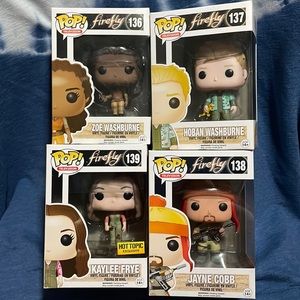 FIREFLY Funko Wash, Zoë, Jayne & Kaylee #136-139